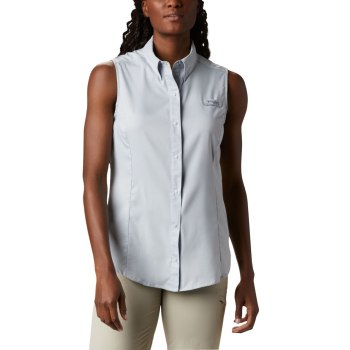 Columbia Overhemd Dames, PFG Tamiami Sleeveless Grijs, 63NMCSYTK